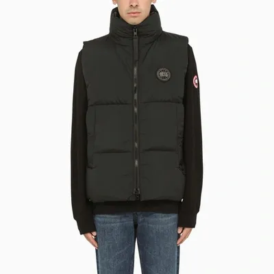 Canada Goose Everett Black Label Padded Gilet In Black Nylon