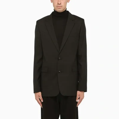 Ami Alexandre Mattiussi Classic Black Wool Single-breasted Blazer