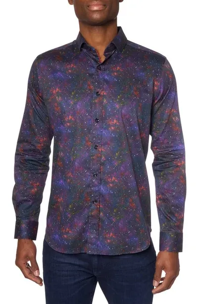 Robert Graham Galen Galaxy Print Button-up Shirt In Multi