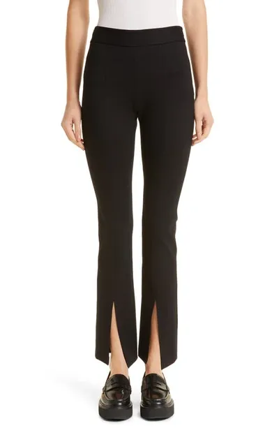 Twp Sexy Back Split Flared Pants In Black