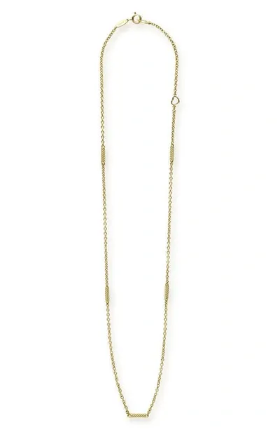 Lagos 18k Yellow Gold Signature Caviar Bead Link Chain Necklace, 16-18