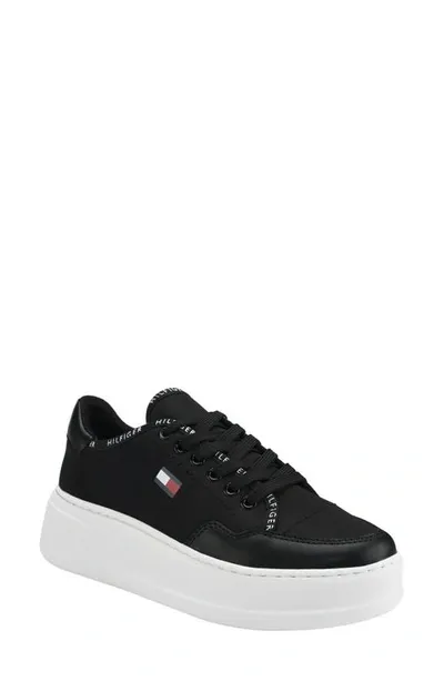 Tommy Hilfiger Grazie Platform Sneaker In Black