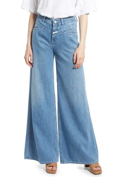 Closed Flared-x Wide-leg Jeans In Denim-lt