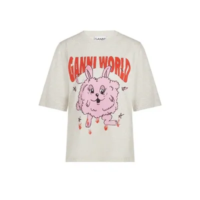 Ganni World Organic Cotton T-shirt