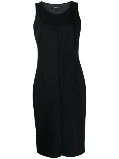 Paule Ka Zip-fastening Shift Dress In Black