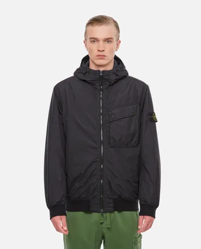 Stone Island Nylon Jacket In Black