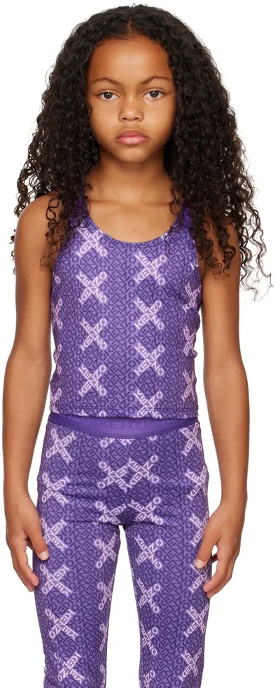 Kenzo Top  Junior Kids In Plum