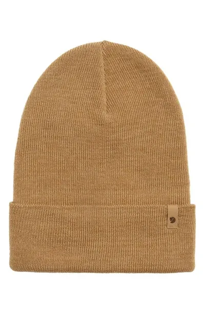 Fjall Raven Classic Knit Hat In Buckwheat Brown