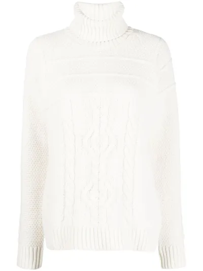 Eleventy Roll-neck Wool Jumper In Multicolor