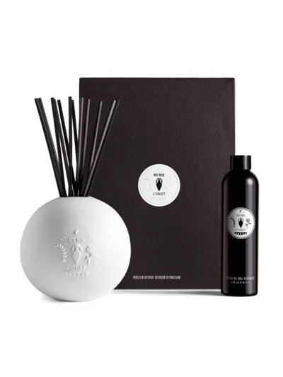 L'objet Rose Noire Porcelain Diffuser Set