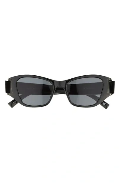 Le Specs Sweet Fantasy 51mm Cat Eye Sunglasses In Black