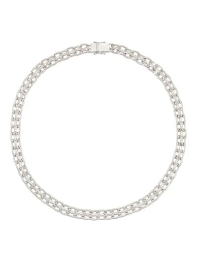 Tom Wood Chain-link Clasp-fastening Necklace In Silver