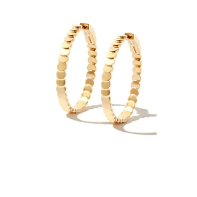 Anita Ko 18kt Yellow Gold Luna Hoop Earrings