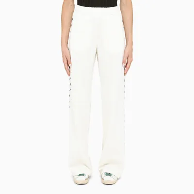 Golden Goose White Flared Star Collection Jogging Trousers