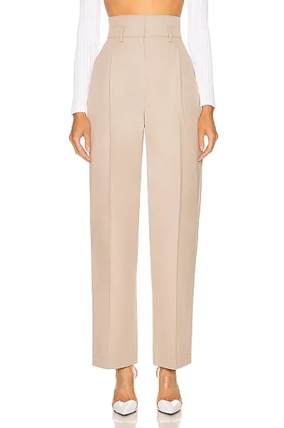 Alaïa High Waisted Pant In Beige Clair