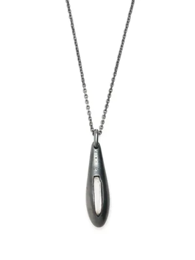 Parts Of Four Chrysalis Quartz Pendant Necklace In Silber