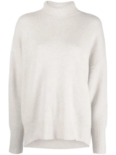 Le Kasha Bagan Roll-neck Knit Jumper In Light Beige