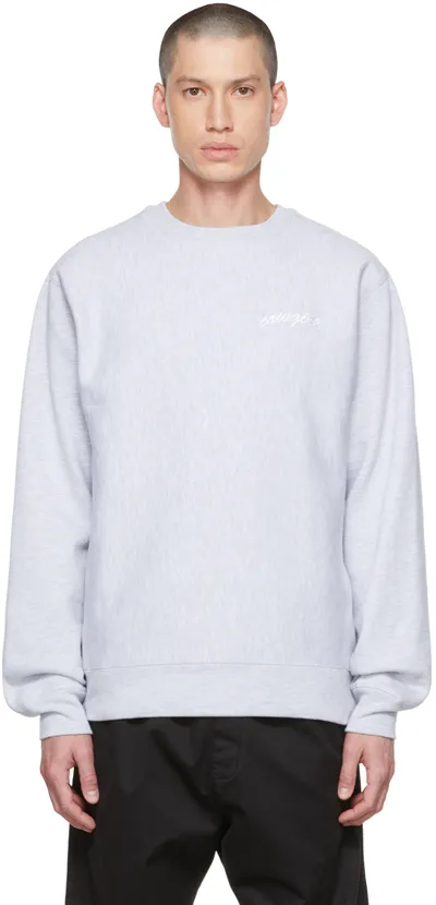 Cowgirl Blue Co Gray Script Sweatshirt In Ash