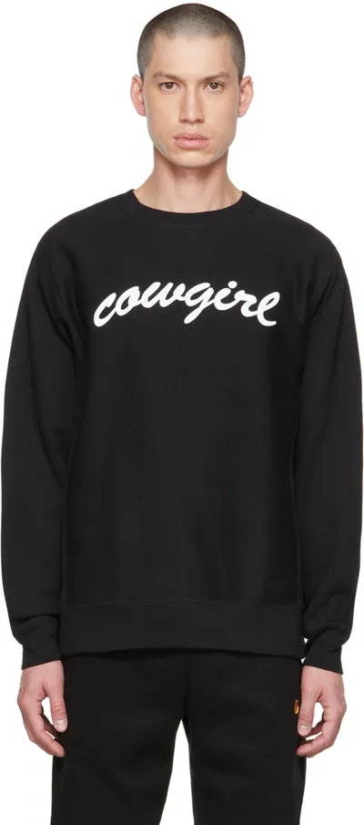 Cowgirl Blue Co Black Big Script Sweatshirt