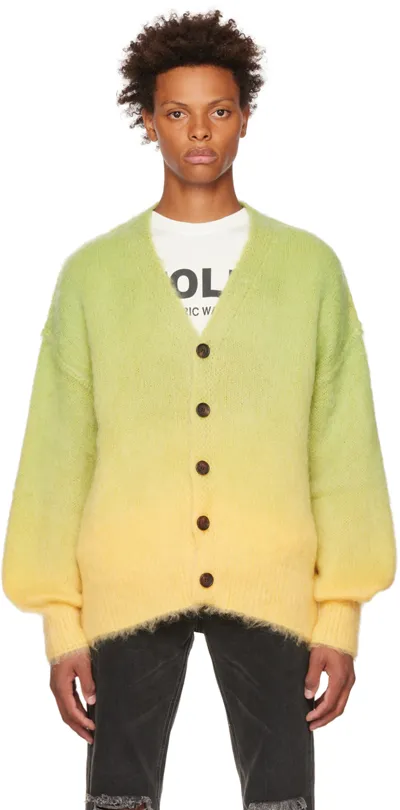 Stolen Girlfriends Club Green & Yellow Altered State Cardigan