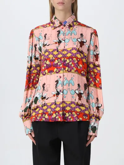 Alessandro Enriquez Cartoon-print Long-sleeve Shirt In Multicolor