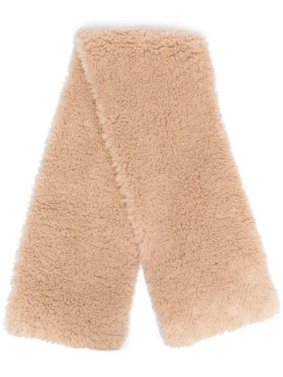 Rokh Faux Fur Scarf In Neutrals