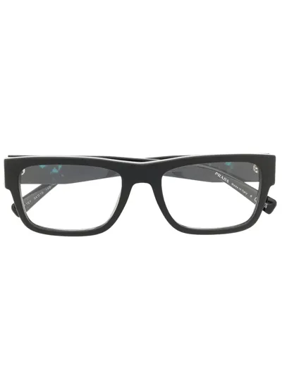 Prada Rectangle-frame Glasses In Schwarz