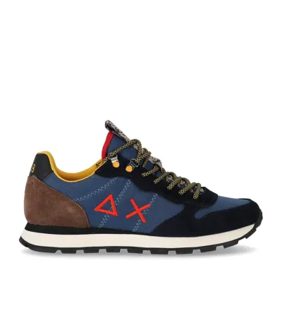 Sun 68 Sun68 Tom Goes Camping Navy Blue Brown Sneaker