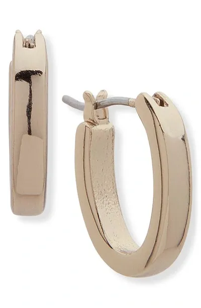 Laurèn Small Oval Hoop Earrings In Gold