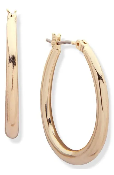 Laurèn Oval Hoop Earrings In Gold