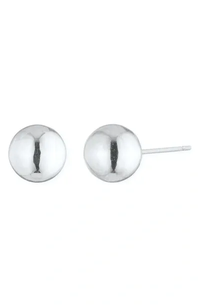 Laurèn Ball Stud Earrings In Silver