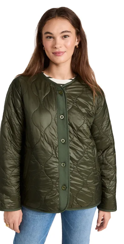 Velvet Marissa Quilted Nylon Jacket In Army Grn