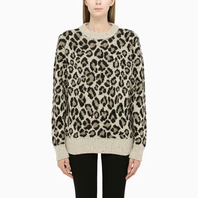 Alanui Animalier Crew-neck Jumper In Multicolor