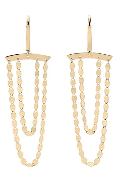 Lana Cascade Drop Earrings In Yellow Gold