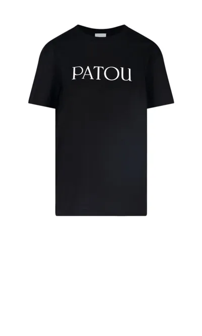 Patou Logo-print T-shirt In Black