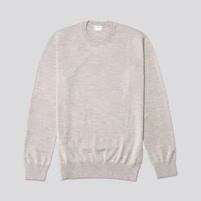 Asket The Merino Sweater Light Grey