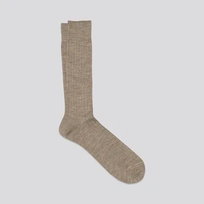 Asket The Merino Sock Light Brown