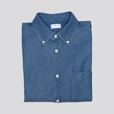 Asket The Denim Shirt Stone Wash