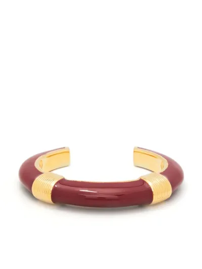 Aurelie Bidermann Metal Cuff Bracelet In Rot