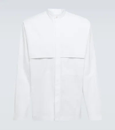 Jil Sander Cotton Shirt In Optic White