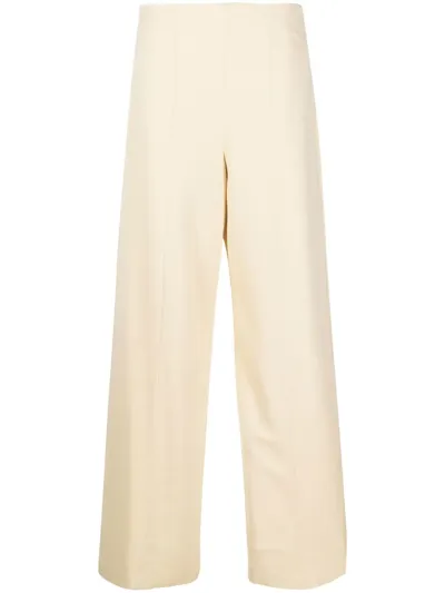 Loulou Studio Straight-leg Trousers In Neutrals