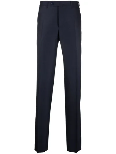 Canali Slim-cut Tailored Trousers In Black