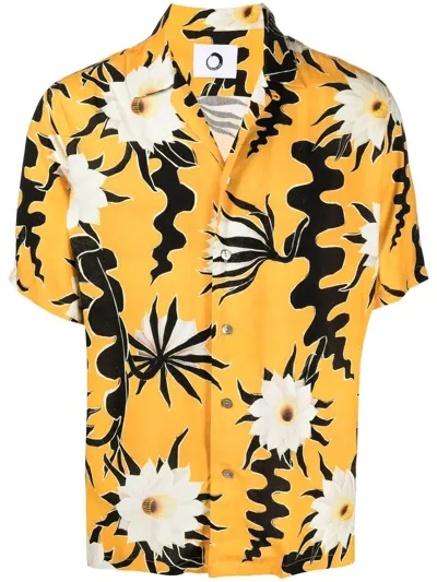 Endless Joy Epiphyllum Printed Shirt In Schwarz