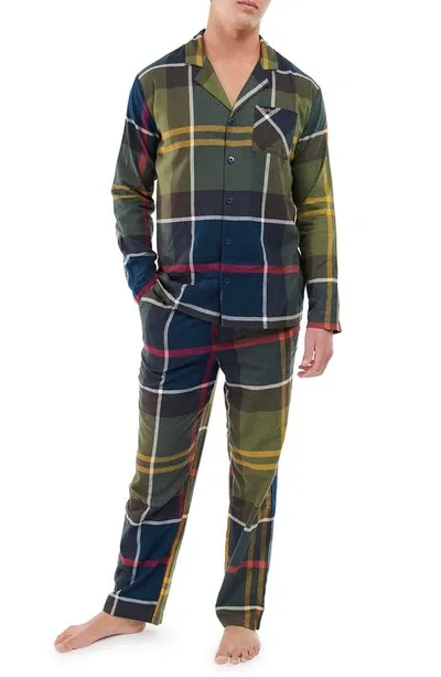 Barbour Large Scale Laith Pajama Set In Classic Tartan