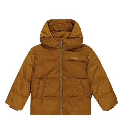 Molo Kids' Halo Puffer Jacket In Earthy