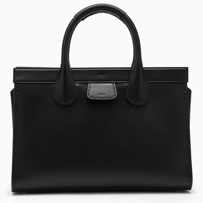 Chloé Black Leather Edith Tote Bag