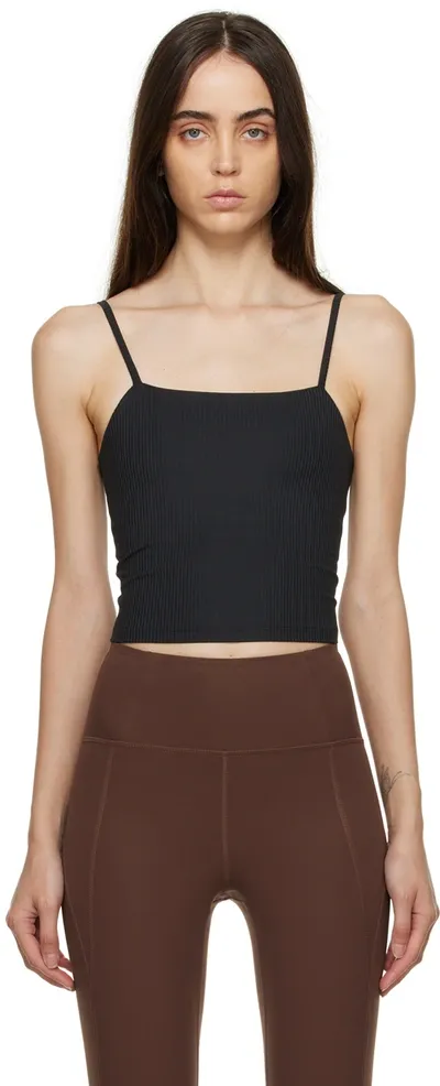 Girlfriend Collective Black Rib Devon Compressive Cami