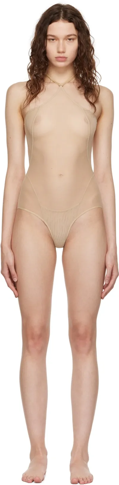 Knwls Beige Celest Bodysuit