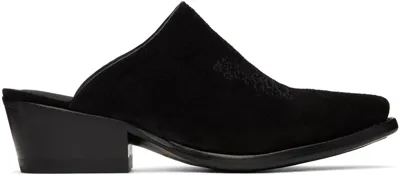 Needles Black Papillon Mules In B-black