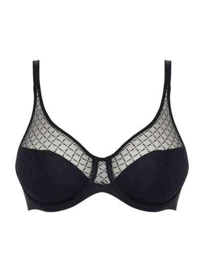 Chantelle Norah Mesh Molded Bra In Black